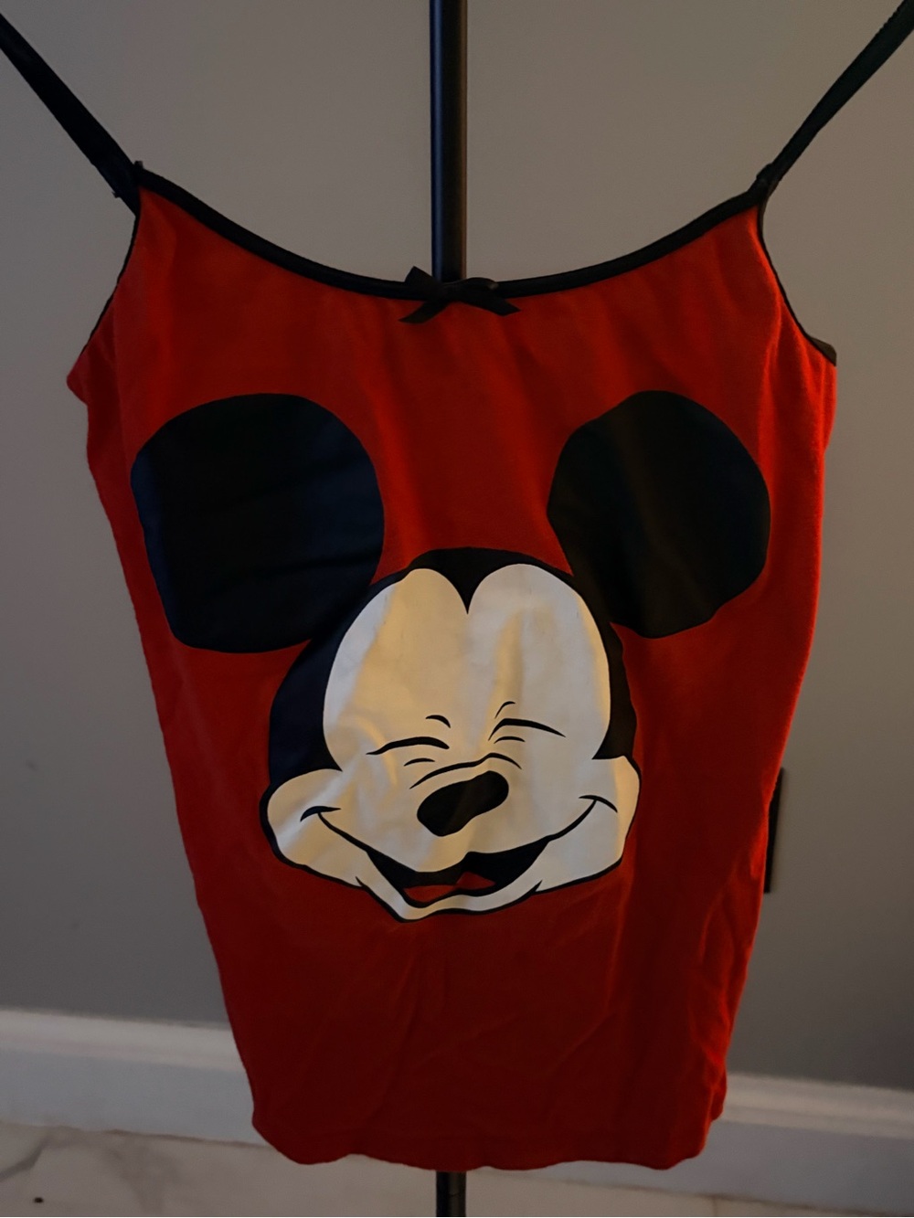Disney Mickey Mouse Red and Black Sleep Top